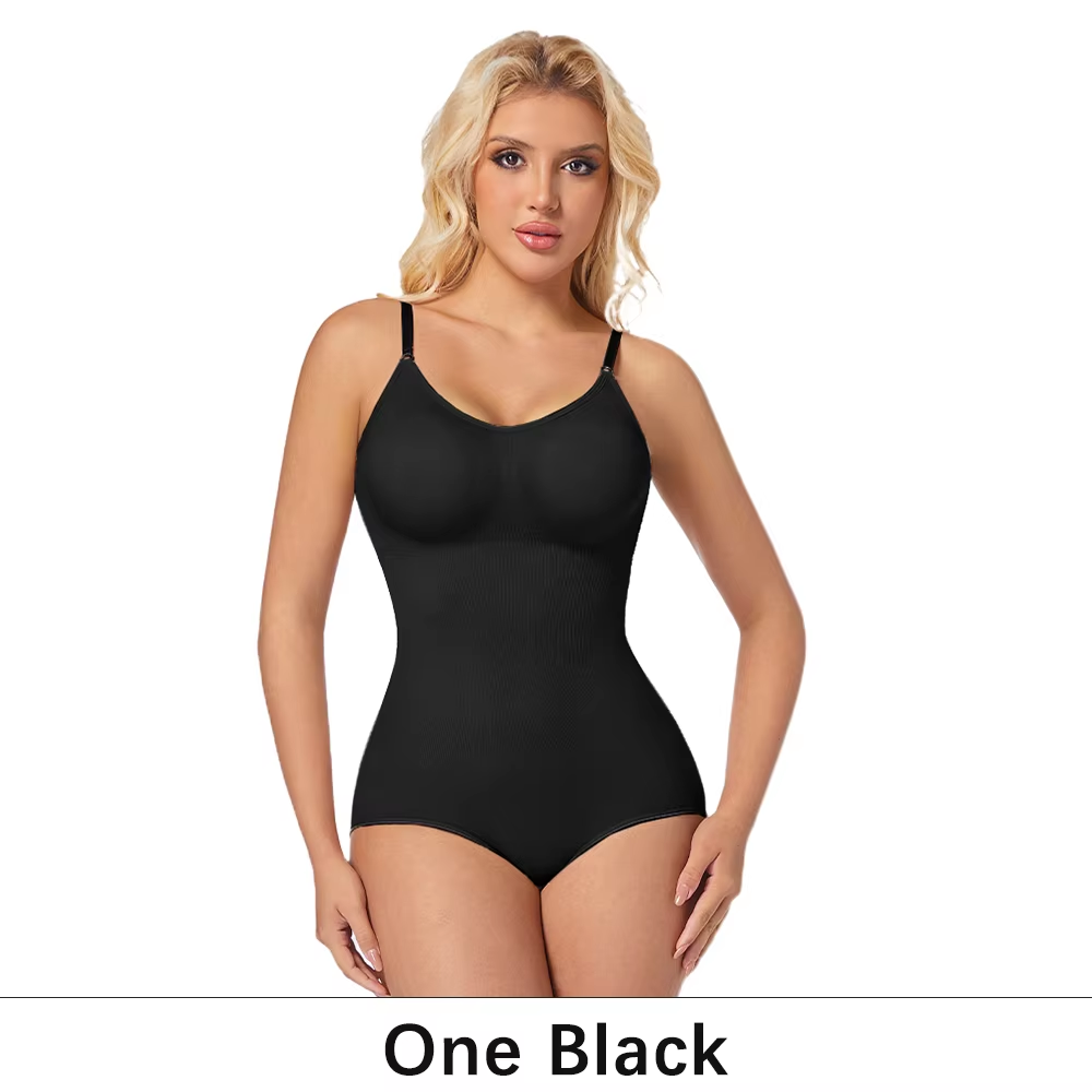 Slimming Shapewear Removable Bra Pads Bodysuit Body Shaper Women Seamless Tummy Control Slimming Sheath Flat Belly for Underwear