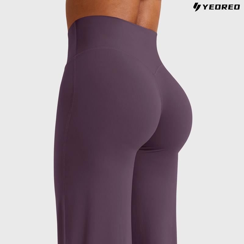 YEOREO Eddiy Leggings High-Waist Straight-Leg No Front Seam Buttery Soft Gym Yoga Pants for Women Fitness Tights