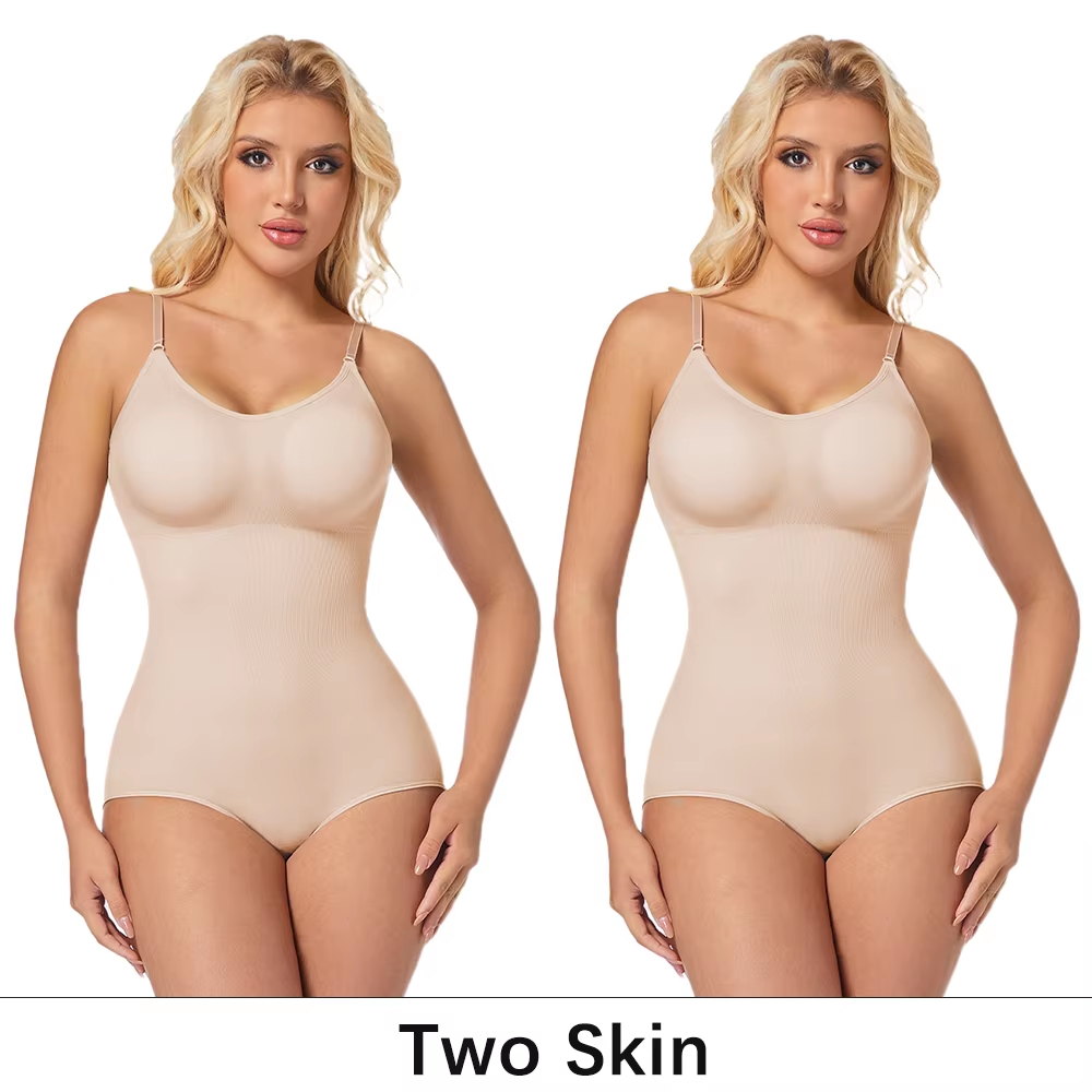 Slimming Shapewear Removable Bra Pads Bodysuit Body Shaper Women Seamless Tummy Control Slimming Sheath Flat Belly for Underwear