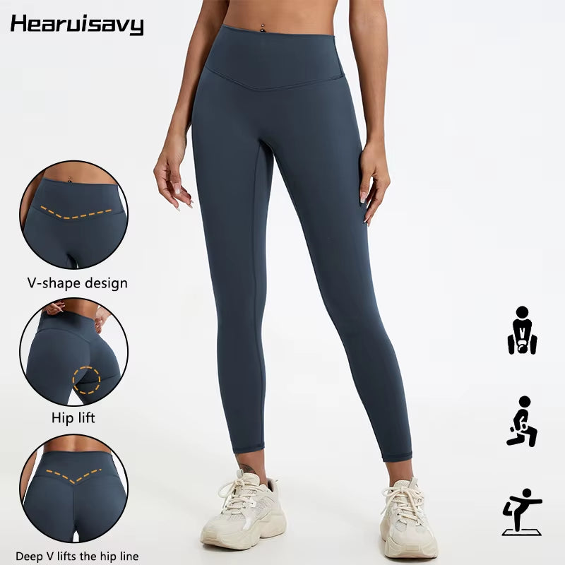 Super Soft Fabrics High Waist Leggings Quick-Dry Gym Yoga Pants Running Workout Tights Push up Sports Leggings Women