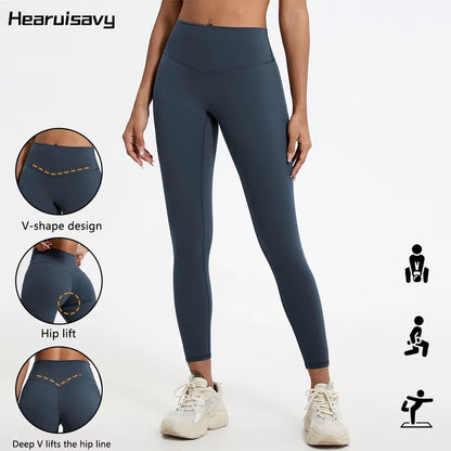 Super Soft Fabrics High Waist Leggings Quick-Dry Gym Yoga Pants Running Workout Tights Push up Sports Leggings Women