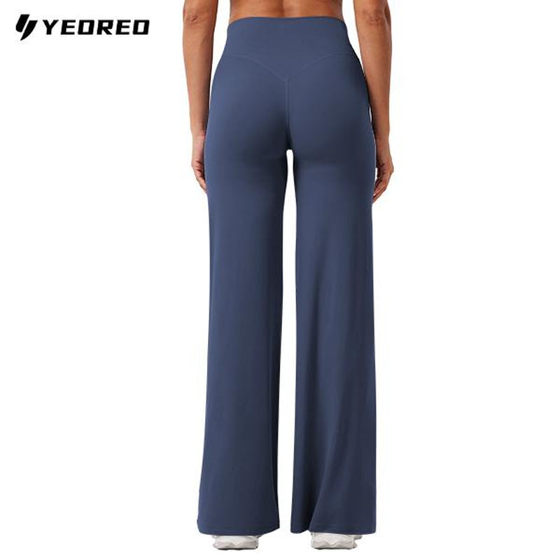 YEOREO Eddiy Leggings High-Waist Straight-Leg No Front Seam Buttery Soft Gym Yoga Pants for Women Fitness Tights